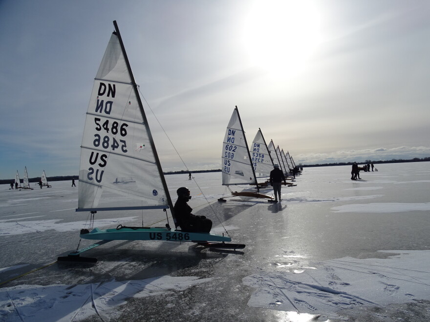 Warming winters are not stopping ice sailors from chasing the ice